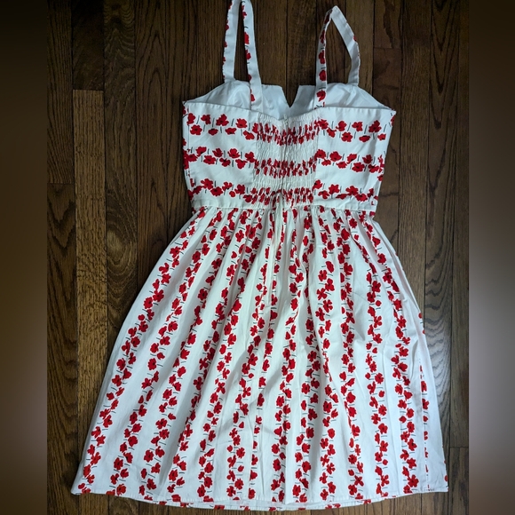 EUC poppy printed r&k originals sundress with adjustable straps, padded bust - Picture 6 of 11